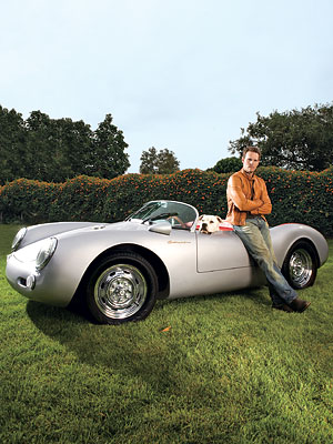 Celebrity Car Kevin Dillon porsche 550 spyder What's your personal speed