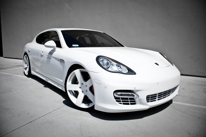 Rob Dyrdek's car white Porsche Panamera Turbo